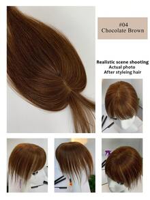 5*9 Hair Topper Women Hair Loss Top Cover White Hair Top Light Women Hair Increase Hair Volume Top Hair Patch Women Light Hair Patch Women Top Hair Patch Women White Hair Patch - Multicolor - View 14