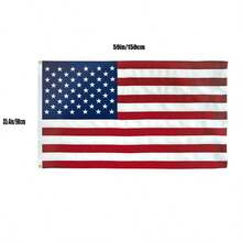 American Flag Durable 3x5 Ft Outdoor Heavy Duty,Made In USA American Flags ,Longest Lasting Non Fading American Flags For Outside 3x5,Waterproof Embroidered American Flag, All Weather US Flags Use Outdoor High Wind,Tear Proof America Flag Sewn Stripes And Embroidered Stars - B - View 3