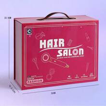 45/49件套儿童美发造型过家家玩具套装，角色扮演和沙龙换装玩具，送给女孩的完美生日礼物。惊喜礼物！ - 彩色 - 查看 10