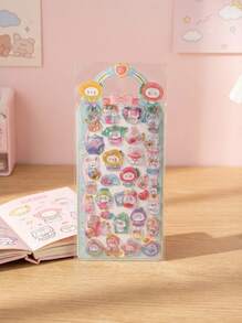 POKOJA LAND 浮雕贴纸、可爱卡通动物贴纸（儿童）、额头贴纸、卡通贴纸（女孩）、3D装饰贴纸、毛绒娃娃贴纸、手机壳贴纸、笔记本装饰贴纸、手工贴纸、趣味贴纸、日记装饰贴纸、涂鸦贴纸等等。 - 彩色 - 查看 4