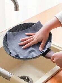 20 Rolls 20cm*20cm Double-Sided Super Absorbent Reusable Dishcloth, Kitchen Cleaning Cloth - Multicolor - View 10