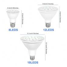 CanLing LED燈泡 E27 嵌入式天花板筒燈燈泡 100-277V 日光色 室內聚光燈 客廳 儲藏室 廚房 辦公室 車庫 書房 倉庫 超市 水晶吊燈 店鋪 臥室 蠟燭玉米燈 安全 無閃爍 護眼 家居裝飾照明 - LED Light Bulb-220V - 查看 2