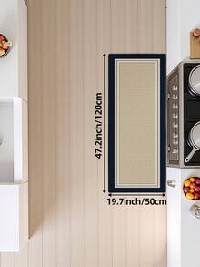 Thảm trải sàn dài kiểu dáng tối giản hiện đại, thảm lót sàn nhà bếp viền tương phản sang trọng, phù hợp cho phòng tắm, nhà bếp, ngoài trời, trong nhà, hành lang, phòng ngủ, phòng khách, có thể giặt máy. - A - Xem 13