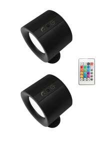 1 Stück doppelseitige magnetische Wandleuchte, 360° drehbar multifunktionale Wandlampe, RGB-Umschaltung, doppelseitige LED-Schranktür-Beleuchtung, mehrfarbig einstellbar, Touch-Fernbedienung, USB-Aufladung, dimmbar, Heimbeleuchtung, geeignet für Wohnzimmer, Schlafzimmer, Flur, Nachttisch, Lesen, Küche, Heimdekoration, Schlafzimmerwanddekoration, geeignet für Weihnachten, Thanksgiving, Neujahr und andere Anlässe - mehrfarbig - Übersicht 14