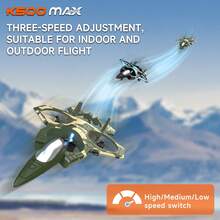 AXNEN K500 MAX 四轴飞行器无人机，特技飞行，360° 翻滚，气压定高，自动悬停，抗撞，易于操控的遥控滑翔机 - 万圣节/圣诞节礼物 - 彩色 - 查看 6