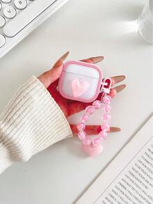 Transparent Earphone Case With Chain, Soft Protective Cover Compatible With Apple 1/2/3/4, Pro 2nd Gen, 3/4/5, Suitable For Women - Multicolor - View 3