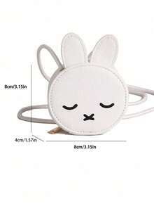 1个可爱女孩精致高端卡通兔子迷你斜挎包，带有小熊图案，时尚清新亮丽的颜色，青春迷人的女孩风格，可斜挎，可调节肩带，休闲又不失时尚，适合外出，也是送给朋友的好礼物。 - 卡通迷你斜背包 - 查看 10