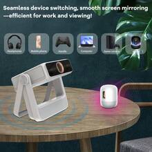 2026 New A10PRO Home Theater, Android Projector, Home Projector, High Definition Projector, Smart Home, Touch Projector, Native 1080P, Supports 4K. Wifi 6/5G, APP Function, Suitable For Office And Home Events. Perfect Birthday Gift, Home/Cinema Projector. - White - View 10