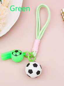 1pc Cartoon Football Keychain, World Cup Souvenir, Backpack Pendant, Unisex Car Key Chain Gift - Multicolor - View 2
