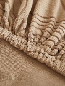 غطاء أريكة مطاطي بنمط ورقي واحد قطعة، غطاء أريكة مقاوم للغبار مصنوع من البوليستر بطراز شمالي حديث، مضاد للانزلاق وسميك، مناسب لأريكة من 1/2/3/4 مقاعد، خاص لديكور الأريكة في فصلي الخريف والشتاء، غطاء وسادة غير مشمول - كاكي - مشاهدة 7