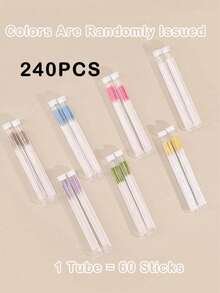 1 Set Ear Piercing Cleaning Kit, Disposable Dental Floss Piercing Care Cleaning Line, Ear Piercing Care Tools, Unisex Piercing Care Set - Multicolor - View 14