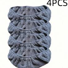 4/6/12, Reusable Mop Replacement Pad, Suitable For Flat Mops, Absorbent , With Strong Vacuuming Ability, Cleaning Supplies - 灰色 - 查看 11
