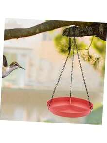 Outdoor Multifunctional Bird Feeder Set - Hummingbird Feeder + Bird Bath, Dual-Piece Set, Suitable For All Bird Species, Easy Installation, Divided Bird Bath And Feeder - Multicolor - View 3