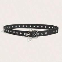 1pc Women's Versatile Star Hollow Design Waist Belt, Suitable For Street, Halloween, Summer, School, Autumn, Halloween And Other Occasions - Multicolor - View 3