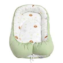 cunas para bebésCARY Baby Nest Safari Mini Cama para Dormir Tipo Nido para bebé algodón/poliéster Relleno Suave Ajustable con diseño Modelo costurado Tela Estampada Color Verde - VerdeOlivo - Ver 2