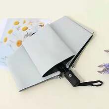 Fully Automatic Folding Umbrella For Men And Women, Suitable For Students. Stylish Large-Sized, Compact, Rain And Sun Protection, Extra Large, Reinforced, Thickened, Super Large Umbrella - 粉色 - 查看 9