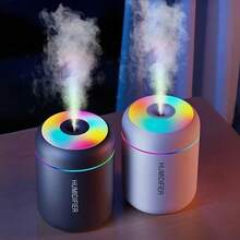1pc Mini Essential Oil Aromatherapy Mist Diffuser & Humidifier, Cool Mist, Colorful Night Light - Humidify Air, Keep Fresh, And Relax Body And Mind,USB Powered Usage,Room Decoration - Multicolor - View 3