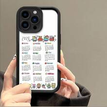 2026年カレンダー電話ケース  17 Air、17 Pro、17 Pro Max、16 Pro Max、16 E、15/14 Plus、12/13 Mini、11、X、Xr、XS MAX、7/50 Plusを使う 耐衝撃性ソフトTPUバックカバー ギフトを使う - ホワイト - チェックする 6
