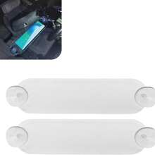 2pcs Car Windshield Toll Pass Holder Clips, Acrylic Card Clips With Strong Suction Cup, Fit Most Toll Passes - 2-piece Set - View 9