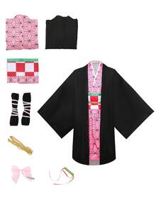 Complete Cosplay Costume For Women, Kochou Set, Suitable For All Saints' Day - Pink - View 2