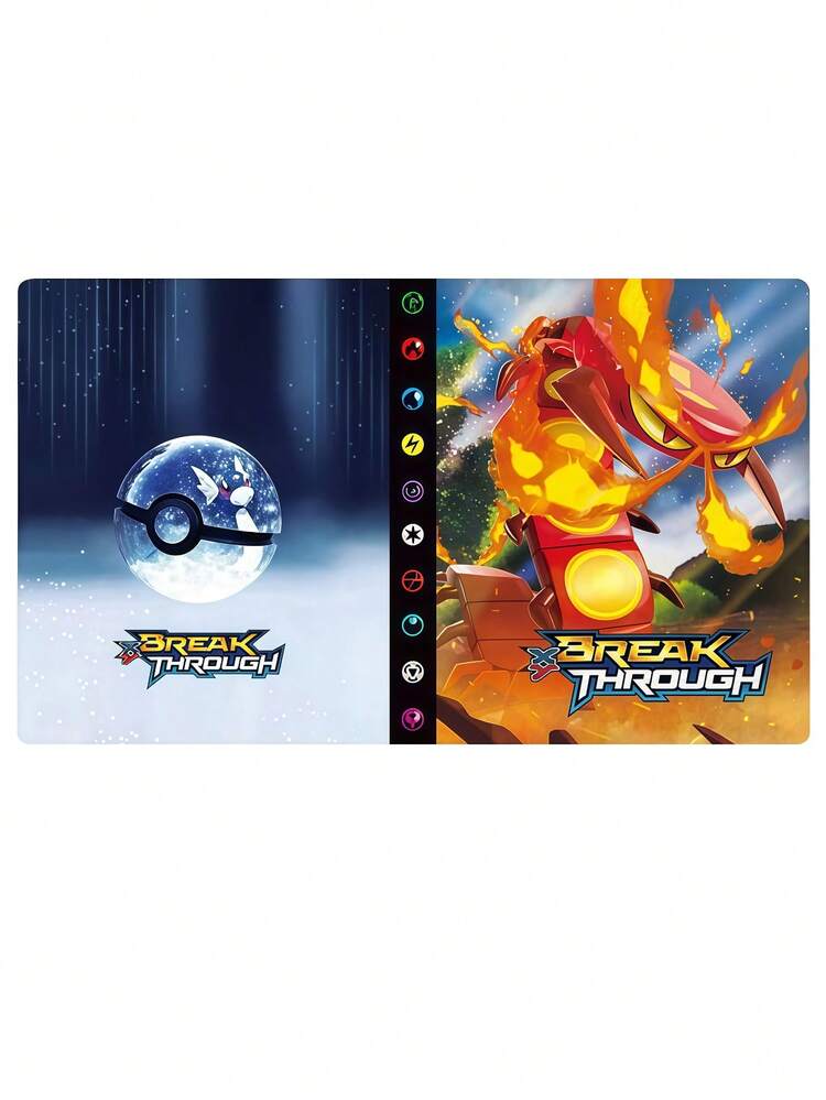 Album de rangement pour cartes Pokémon, étui de collection de cartes à 4 pochettes, album pouvant contenir jusqu'à 240 cartes variées - Multicolore - Voir 15