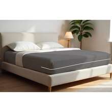Double Gel Knit Mattress Cover With Zipper - 灰色 - 查看 2