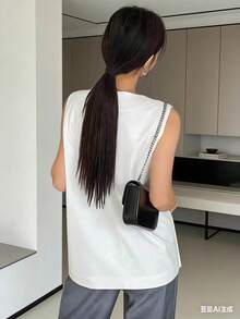 Women's Long Pink And White Knit Dress For Pre-Wedding, Civil Wedding, And Beach Wedding - 白色 - 查看 2