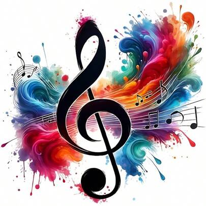 1 Piece / 2 Pieces / 3 Pieces Colorful Melody Note Heat Transfer Stickers - DIY Washable Stencil Paints, Suitable For T-Shirts, Sweatshirts, Pants, Bags And Throw Pillows - Bold Color Ink Wash Design, High-Pitched Musical Staff And Note Patterns - Creative Personalized Clothing Accessories Music Stickers