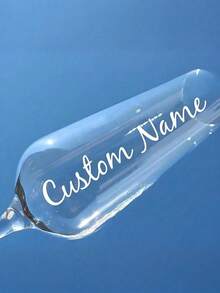 Customized Name Text Content Stickers, Name Stickers, Customized Stickers, Name Stickers, Date Stickers, Romantic Wedding Gift Box Balloon Stickers, Birthday/Anniversary/Wedding/Conference Gifts, DIY Gifts, Handmade, Handwritten, Wedding Stickers - Multicolor - View 6