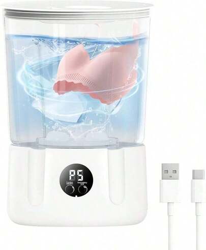 Washing,3000mAh Rechargeable Portable Underwear Washing,Quiet And Lightweight,Deep Cleans Clothes,Low Noise,Small And Light,Suitable Travel,Dormitory,RV And Apartment Use