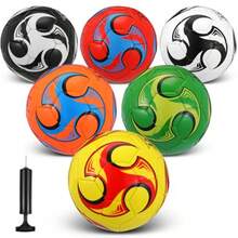 Superior Bronz Lunmon 6 Pcs Operation Christmas Soccer Ball Bulk With Pump Size 5/4/3 For Indoor Outdoor Sport Practice Competition Sport Training Accessories For School Supplies Youth Adults Gifts - Red Green Black Yellow Orange White - View 7
