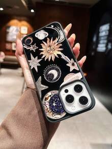 星形图案，兼容 15 Pro Max；时尚多彩银色高端保护壳，兼容 16/11/13 Pro/15 Pro/15/13 Pro Max；防摔材质，兼容 14/13/12；全包式，兼容 12 Pro Max - 彩色 - 查看 4