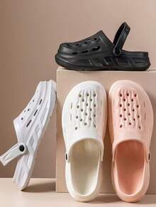 女士透气防滑软底厚底沙滩凉鞋，EVA夏季户外拖鞋，礼品 - 多色 - 查看 9