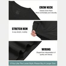 5 Pack Men's Long Sleeve T Shirts Workout Tops For Men Moisture Wicking UPF SPF Sun Protection Tee Shirts Absorbs Sweat Breathable Sports Tops Energetic Multi-Color Workout T Shirts Casual For Football Gym Running Sports - 彩色 - 查看 5