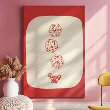 1pc Lucky You Lucky Me Poster, Inspirational And Motivational, Easter Decor Framed Wall Art, Wrapped Canvas Poster Vintage Prints, Lucky You - Modern, Graphic Design, Typography, Modern Style, Birthday Party Decor, Decorative Wall Art For Living Room Bedroom Office, Hanging Hardware Included - Wrapped Framed Canvas, Vertical - 有框畫布 - 查看 3