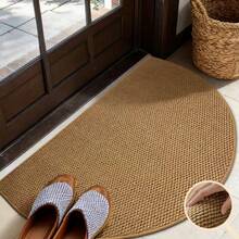 1 件半圆形菠萝入口垫，加厚仿剑麻地毯，可水洗底部，耐脏，厨房厚地毯，装饰地毯，时尚地毯，淋浴垫，家居装饰，客厅地毯，卧室地毯，门垫，厨房地毯，浴室地毯，书房地毯 - 彩色 - 查看 3