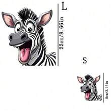 1pc/2pcs/3pcs Durable Long-Lasting Heat Transfer Stickers With Funky Zebra Patterns, For DIY On T-Shirts, Sweatshirts, Jeans, Hoodies, Backpacks, Jackets, Handbags, Pillows - 3PCS-s - View 5