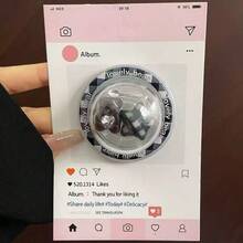 Cute Bear Heart Shaped Phone Grip Stand, Magnetic Air Cushion Phone Holder, Slouchy Convenient Phone Support - Multicolor - View 5