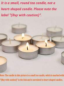 Heart-Shaped Scented Candle, Suitable For Proposal, Mother's Day, Valentine's Day, Birthday, Autumn/Winter, Holidays, Anniversary, Friend Gifts. Natural Stone Wax, Unscented Mini Candle, Romantic Proposal Birthday Home Decor, Applicable For Valentine's Day, Proposal, Romantic Dinner, Wedding. - Multicolor - View 10