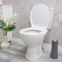Quick Release Toilet Seat | Soft Close | Heavy Duty | Universal Fit | One Button - A - View 7
