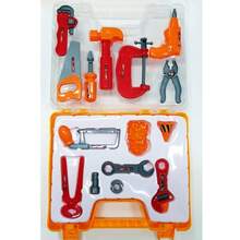OISE ART STORE Valigetta Set 15 Pezzi Attrezzi Da Lavoro Trapano  Crick Pinza Morsetto - - Multicolore - Visualizzare 2