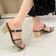 Sandalias de tacón alto para mujeres - Negro - Ver 5