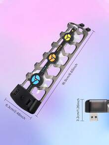 PlayStation 5 Slim / PlayStation 5 主机主动散热风扇，增强型后置散热片，三档风速调节，USB供电智能温控，高效散热防止过热，游戏主机散热配件，低噪音运行，性能稳定，适合长时间游戏，集成式散热风扇支架，适用于数字版和光盘版。 - 彩色 - 查看 5