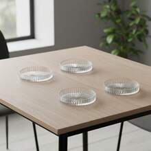 1 Pc/Set Glass Tray-Style Candle Holder. Light Luxury Retro Style Candlestick Holder. - one-size - View 13