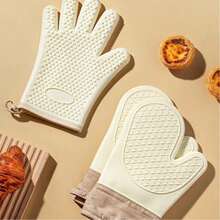 Silicone Kitchen Heat Resistant Gloves, Microwave Oven Gloves, Oven Mitts, Baking Gloves - Multicolor - View 11