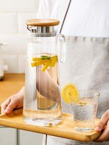 1pc Water Pitcher With Lid & Spout - Hot/Cold Beverages, Heat-Resistant, Ideal For Iced Tea, Lemonade, Refreshments - Multicolor - View 11