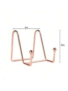 Multi-Function Metal Display Rack - Metal Stand Suitable For Plates, Books, Photo Display - Ideal For Home Decor And Art Display - Multicolor - View 9