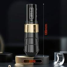 Máquina Para Tatuaje Profesional Rotativa Tipo 2 Baterías - Negro - Ver 8