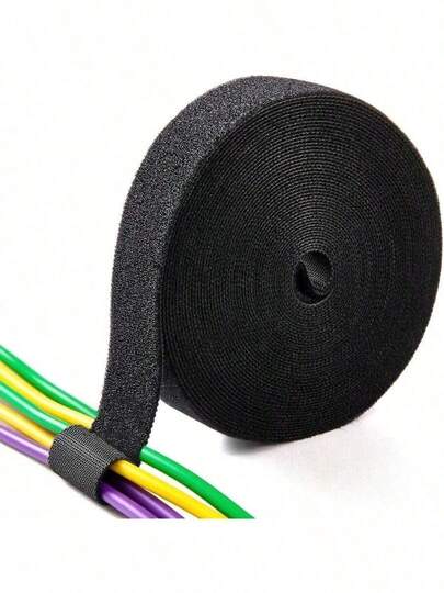 1 pieza Brida de cable reutilizable, tamaño de 1m/3 metros/5m, adecuado para organizar cables de escritorio, fijar cables de alimentación, agrupar cables de computadora, esencial para volver a la escuela