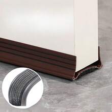 1 Roll 93cm PVC Door Bottom Seal Strip With Felt, Draft Stopper, Soundproof Door Bottom Seal Tape - Multicolor - View 7